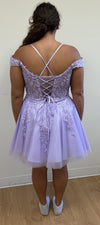 Load image into Gallery viewer, LA Merchandise LA2099 Lace Appliqued Short A-line Homecoming Dress - - Dress LA Merchandise