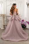 Load image into Gallery viewer, LA8257 Wholesale Strapless Sweetheart Beaded Sheath Evening Gown with Dramatic Tulle Overskirt - - Long Prom Dress LA Merchandise