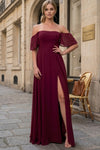Load image into Gallery viewer, Long Formal Bridesmaid Chiffon Evening Gown By LA Merchandise LAV3454