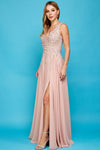 Load image into Gallery viewer, Prom Dresses Prom A Line Long Formal Slit Dress Lavender