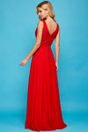 Load image into Gallery viewer, Prom Dresses Prom A Line Long Formal Slit DressDusty Rose