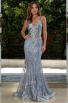 Load image into Gallery viewer, Prom Dresses Mermaid Long Formal Glitter Applique Prom Dress Red