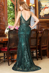 Load image into Gallery viewer, Prom Dresses Mermaid Long Formal Glitter Applique Prom Dress Red