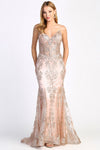 Load image into Gallery viewer, Prom Dresses Mermaid Long Formal Glitter Applique Prom Dress Navy