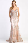 Load image into Gallery viewer, Prom Dresses Mermaid Long Formal Glitter Applique Prom Dress Navy