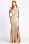 Load image into Gallery viewer, Prom Dresses Prom Long Fitted Sequin Slit Formal Dress Red
