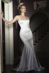 Cargar imagen en el visor de la galería, LAF8455 Wholesale Ivory Satin Trumpet Wedding Dress with Corset Bodice Sweetheart Neckline &amp; Train - IVORY - Wedding Dress LAF