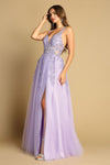 Load image into Gallery viewer, Prom Dresses Long Slit Prom A Line Lace fomal Dress Red