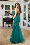 Load image into Gallery viewer, Prom Dresses Long Lace Mermaid Formal Prom Dress Emerald