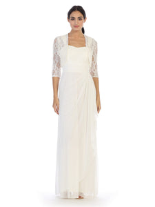 Wholesale Wedding Dress Square Neck Pleated Bridal Gown By LAV3094B