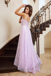 Load image into Gallery viewer, Prom Dresses Prom A Line Floral Evening Formal Dress Lilac