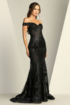 Load image into Gallery viewer, Prom Dresses Long Mermaid Glitter Formal Prom Dress Black