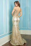 Load image into Gallery viewer, Prom Dresses Long Mermaid Glitter Formal Prom Dress Champagne