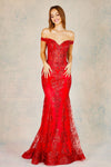Load image into Gallery viewer, Prom Dresses Long Mermaid Glitter Formal Prom Dress Red