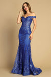 Load image into Gallery viewer, Prom Dresses Long Mermaid Glitter Formal Prom Dress Royal Blue