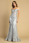 Load image into Gallery viewer, Prom Dresses Long Mermaid Glitter Formal Prom Dress Silver