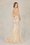 Load image into Gallery viewer, Prom Dresses Mermaid Long Formal Glitter Prin Prom Dress Champagne/Gold