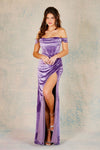 Load image into Gallery viewer, Prom Dresses Long Fitted Formal Corset Velvet Prom Dress Dusty Purple