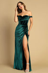 Load image into Gallery viewer, Prom Dresses Long Fitted Formal Corset Velvet Prom Dress Dusty Purple