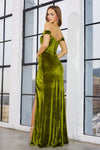 Load image into Gallery viewer, Prom Dresses Long Fitted Formal Corset Velvet Prom Dress Dusty Purple