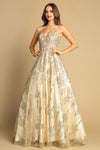 Load image into Gallery viewer, Prom Dresses A Line Long Glitter Prom Formal Dress Champagne