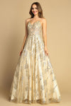 Load image into Gallery viewer, Prom Dresses A Line Long Glitter Prom Formal Dress Champagne
