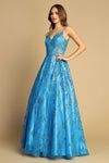 Load image into Gallery viewer, Prom Dresses A Line Long Glitter Prom Formal Dress Champagne