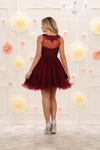 Load image into Gallery viewer, La Merchandise LA1429 Wholesale Sleeveless Short Mesh Homecoming Dress - - LA Merchandise