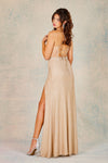 Load image into Gallery viewer, Prom Dresses Prom Long Slit Glitter Formal Dress  Silver