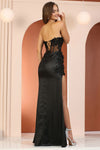Load image into Gallery viewer, Prom Dresses Fitted Long Slit Beaded Detail Formal Prom Dress Emerald