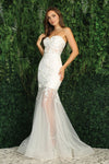 Load image into Gallery viewer, Wedding Dresses Long Glitter Mermaid Wedding Dress Off White