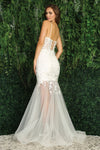 Load image into Gallery viewer, Wedding Dresses Long Glitter Mermaid Wedding Dress Off White