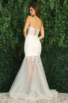Load image into Gallery viewer, Wedding Dresses Long Glitter Mermaid Wedding Dress Off White