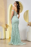 Load image into Gallery viewer, Prom Dresses Long Sequin Printed Prom Formal Dress Navy