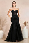 Load image into Gallery viewer, Prom Dresses Long Formal Glitter Mermaid Prom Dress Red