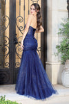 Load image into Gallery viewer, Prom Dresses Long Formal Glitter Mermaid Prom Dress Red