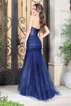 Load image into Gallery viewer, Prom Dresses Long Formal Glitter Mermaid Prom Dress Red