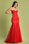 Load image into Gallery viewer, Prom Dresses Long Formal Glitter Mermaid Prom Dress Red