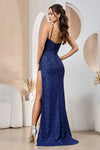 Load image into Gallery viewer, Prom Dresses Long Formal Corset Fitted Slit Prom Dress Emerald