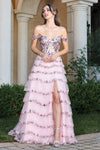 Load image into Gallery viewer, Prom Dresses A Line Sequin Long Formal Prom Dress Blush
