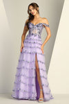 Load image into Gallery viewer, Prom Dresses A Line Sequin Long Formal Prom Dress Lilac