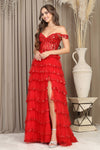 Load image into Gallery viewer, Prom Dresses A Line Sequin Long Formal Prom Dress Red