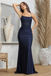 Load image into Gallery viewer, Prom Dresses Prom Long Fitted Slit Corset Lace Formal Dress Royal Blue