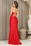 Load image into Gallery viewer, Prom Dresses Prom Long Fitted Slit Corset Lace Formal Dress Royal Blue