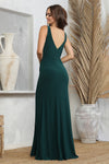 Load image into Gallery viewer, Prom Dresses Prom Long Fitted Slit Formal Dress Burgundy