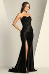 Load image into Gallery viewer, Prom Dresses Long Formal Lace Slit Prom Dress Black