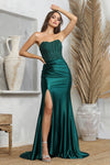 Load image into Gallery viewer, Prom Dresses Long Formal Lace Slit Prom Dress Red
