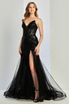 Load image into Gallery viewer, Prom Dresses Long Mermaid Formal Beaded Corset Prom Dress Black