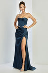 Load image into Gallery viewer, Prom Dresses Prom Pleated Long Formal Corset Beaded Drress French Navy
