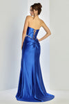 Load image into Gallery viewer, Prom Dresses Prom Corset Long Formal Slit Beaded Dress Red